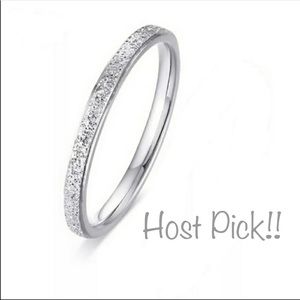 Sandblast Stainless Steel 2mm Ring